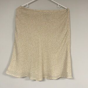 Women's Geoffrey Beene Sport Light & Airy A-Line Skirt, 10, fully lined, tan